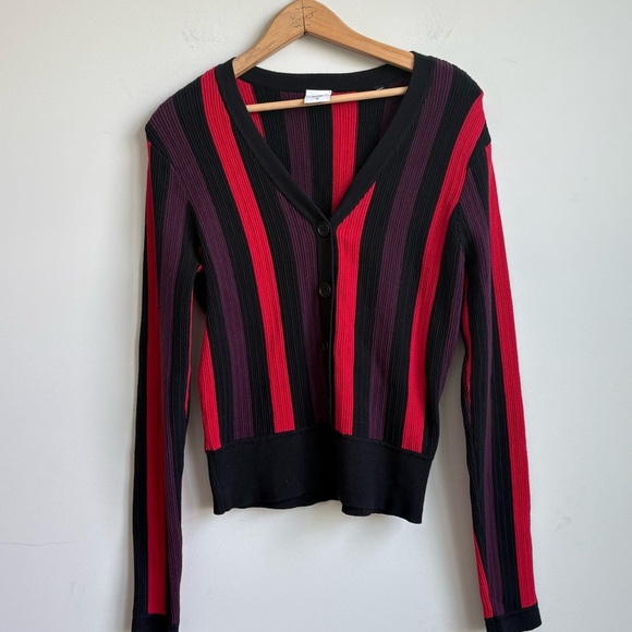 CAbi #3538 Royal Striped Pullover Sweater MEDIUM - Picture 3 of 5